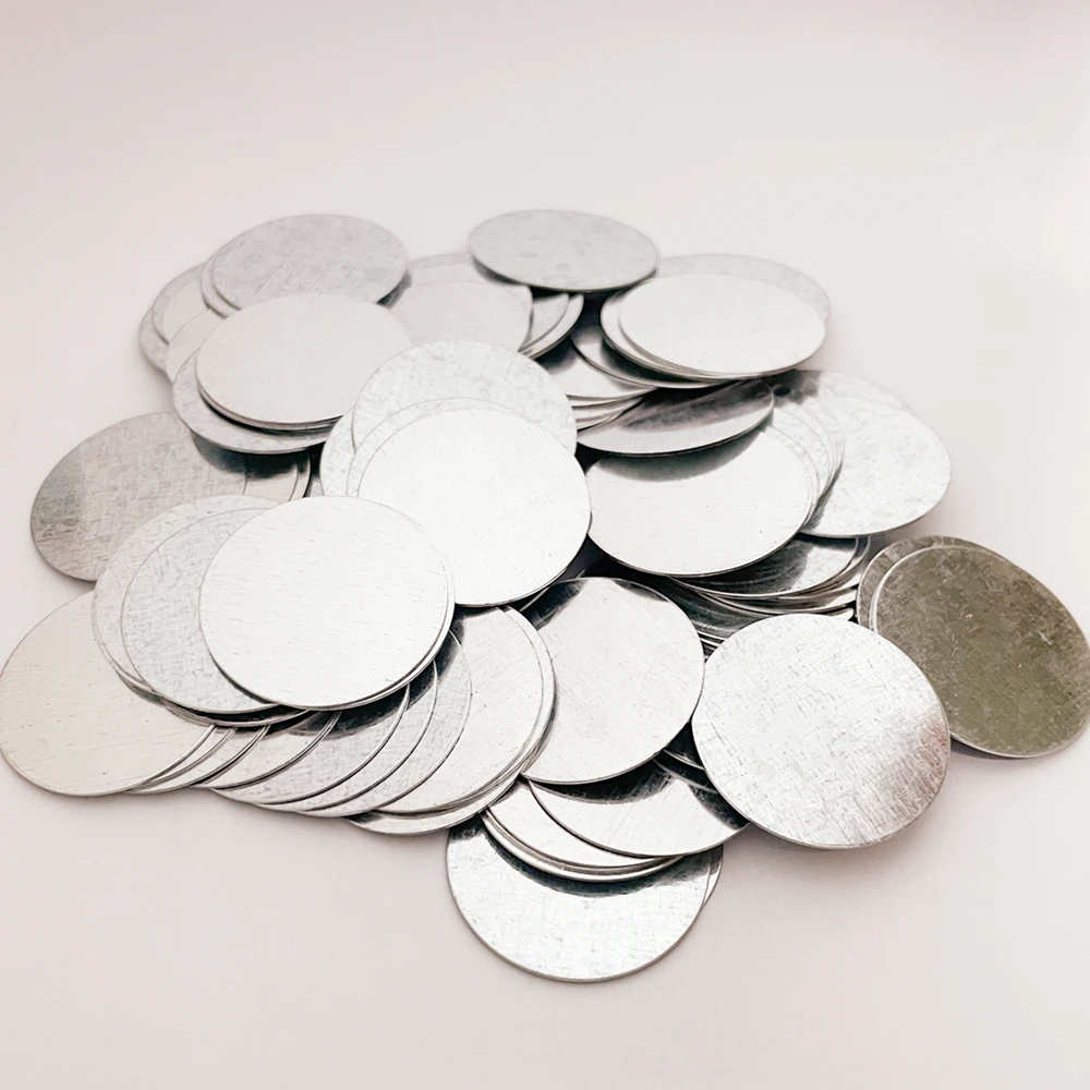 Стальная пластина Круглый стальной лист Dia15 x 0 3 мм специальный упаковочный ящик