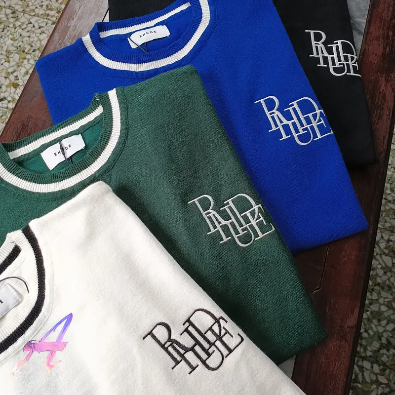 

Rhude Tee Men Women High Quality Cotton RHUDE T Shirt Streetwear