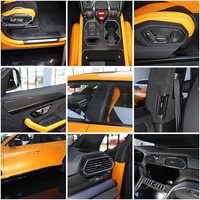 for lamborghini urus 2018 2021 car styling real carbon fiber central control panel interior sticker car modification accessories