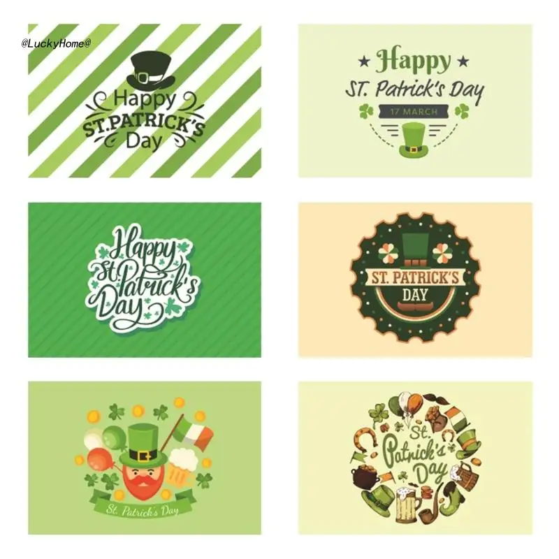 

Поздравительная открытка с благословением ко Дню Св. Патрика, ирландские праздники, счастливая Подарочная открытка, 11 мкА, 30 шт.