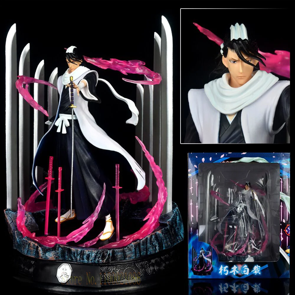 

Japanese Anime BLEACH GK Game Statue 33cm Kuchiki Byakuya Anime BLEACH PVC Action Figure Toy Collection Model Toys Doll Gifts