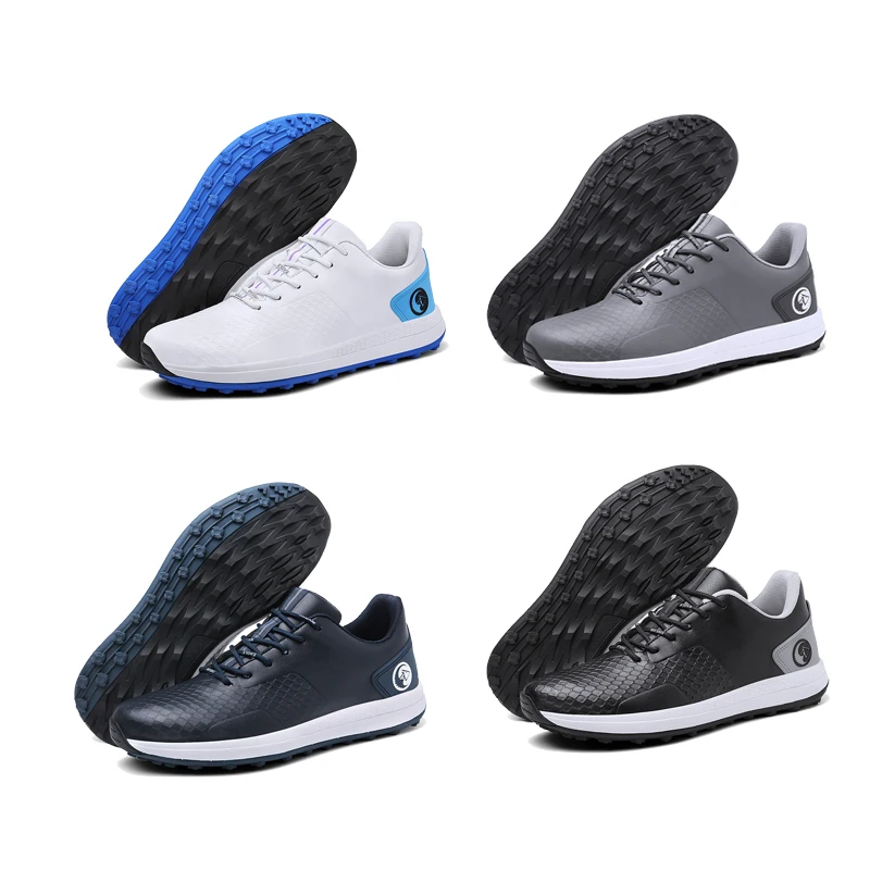 2023 Waterproof Men Golf Shoes Professional Lightweight Golf Sneakers Male Outdoor Running Shoes Casual Sports Golfing Footwear