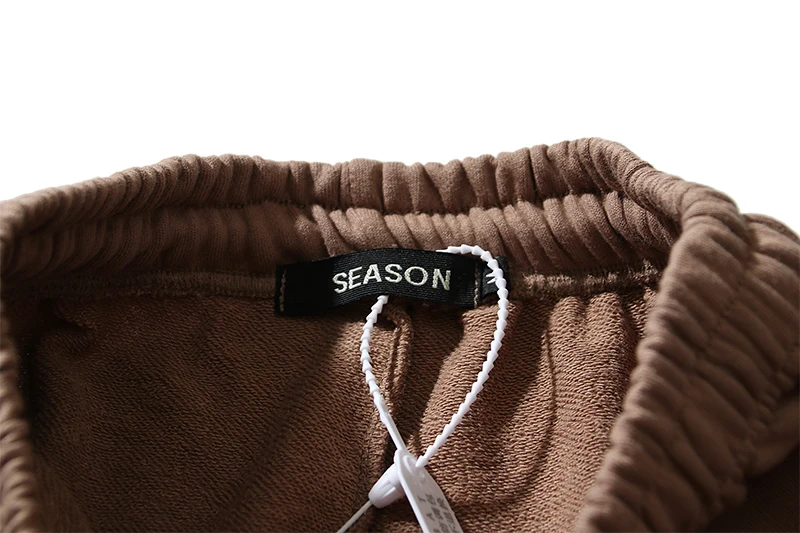 Спортивные брюки Kanye West сезон 6 однотонные махровые свободные для бега штаны с