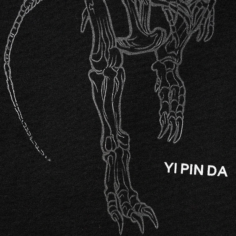 Kornit с принтом динозавра модная повседневная футболка для пары свободный жилет