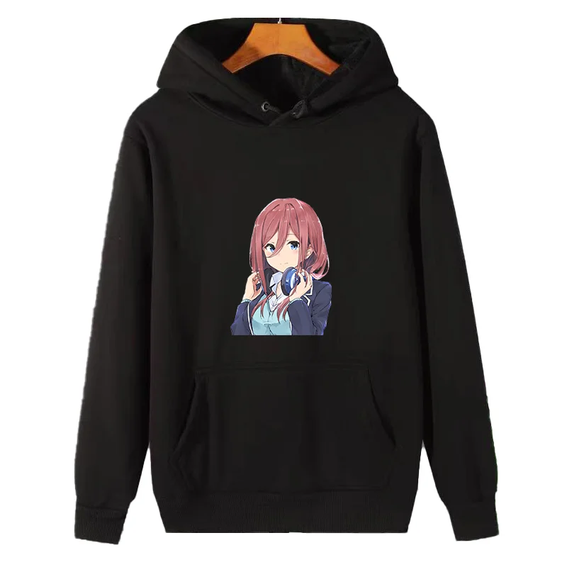 Quintessential Quintuplets  Nino V1 Go Toubun No Hanayome Miku Nakano graphic Hooded sweatshirts cotton thick sweater hoodie