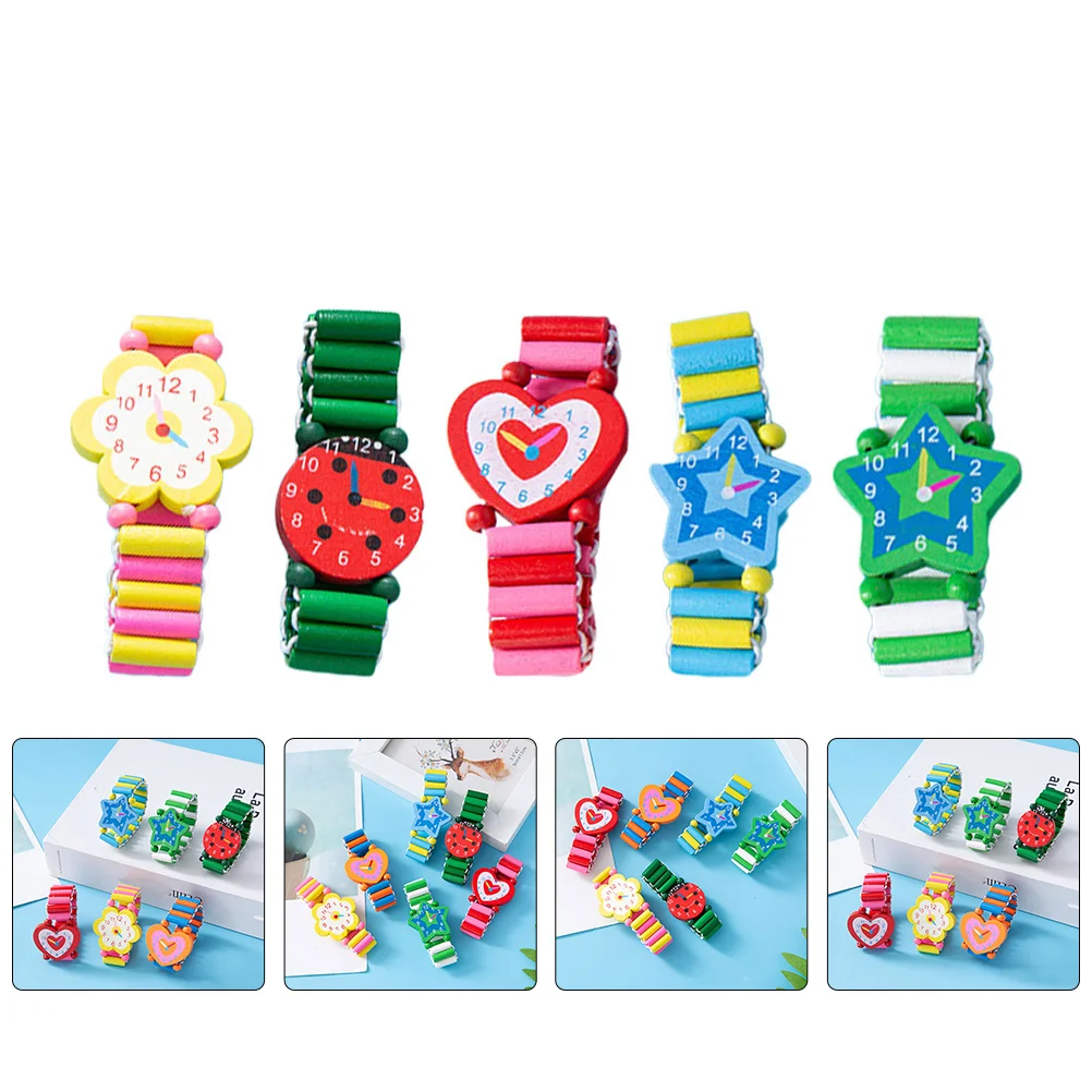 Купи Kids Toy Watcheswooden Easter Toddler Child Decor Wrist Watch Decorative Bracelet Interactive Parent Cognitive Time Wristwatch за 204 рублей в магазине AliExpress