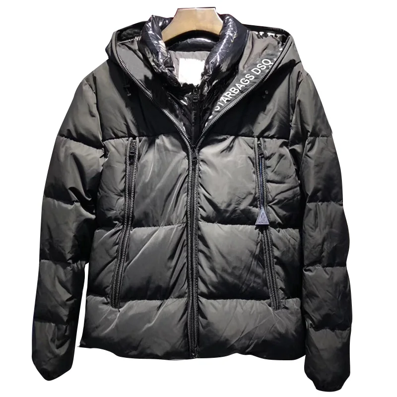 New winter 2022 STARbags hooded down jacket for men, long casual standing collar, light and thin coat for men，high quality