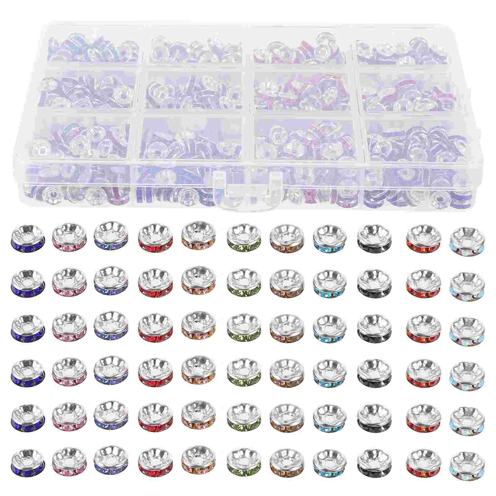 

720 Pcs Spacer Beads DIY Craft Jewels Accessories Garland Abs Jewelry Making Loose