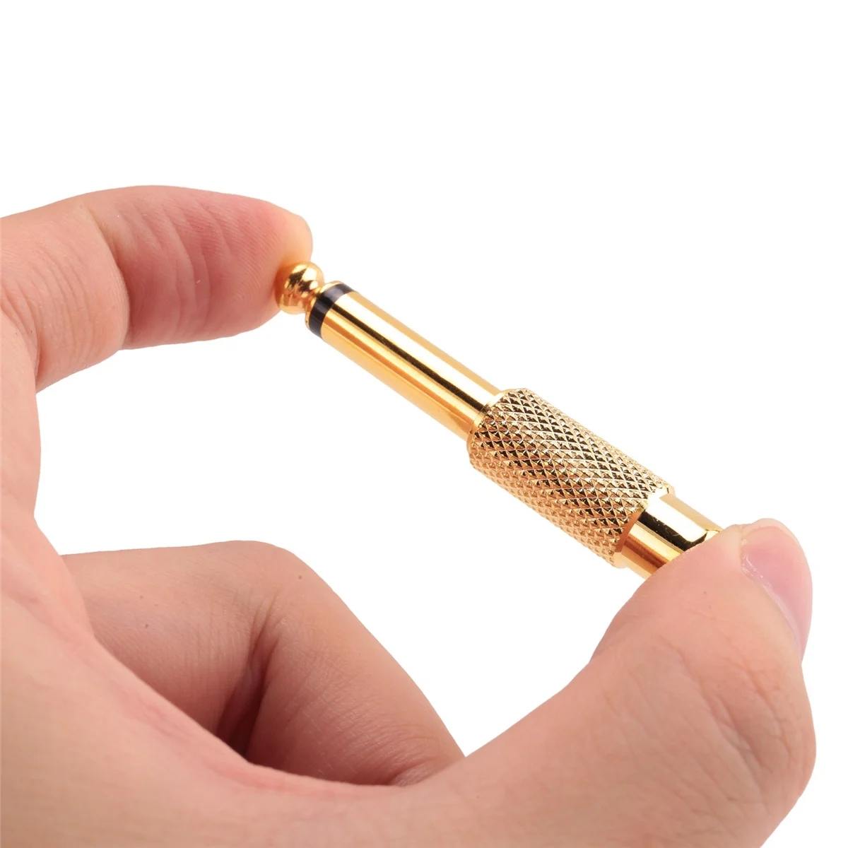 5 позолоченных штекеров Mono 6 35 мм 1/4 дюйма к гнезду RCA разъем аудио стерео адаптера