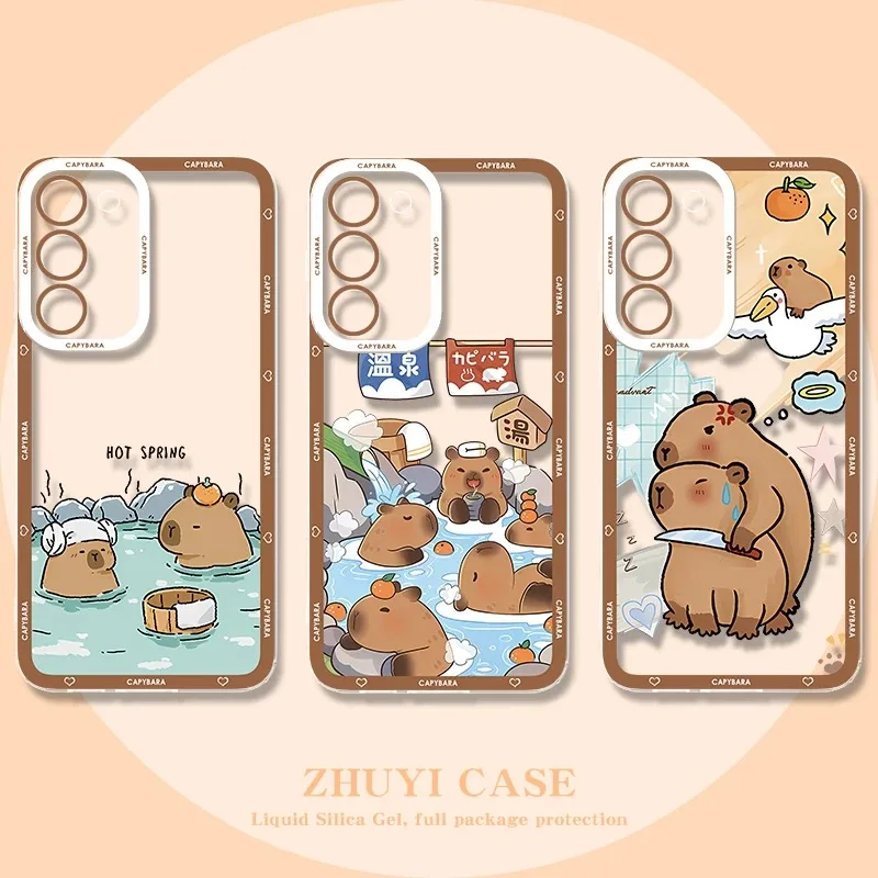 Мягкий силиконовый чехол Animal Capybara для Xiaomi Redmi Note 13 12 11 Pro Plus 4G 5G 12S 11S 10 10S 9 9S 8 13C 12C 10C