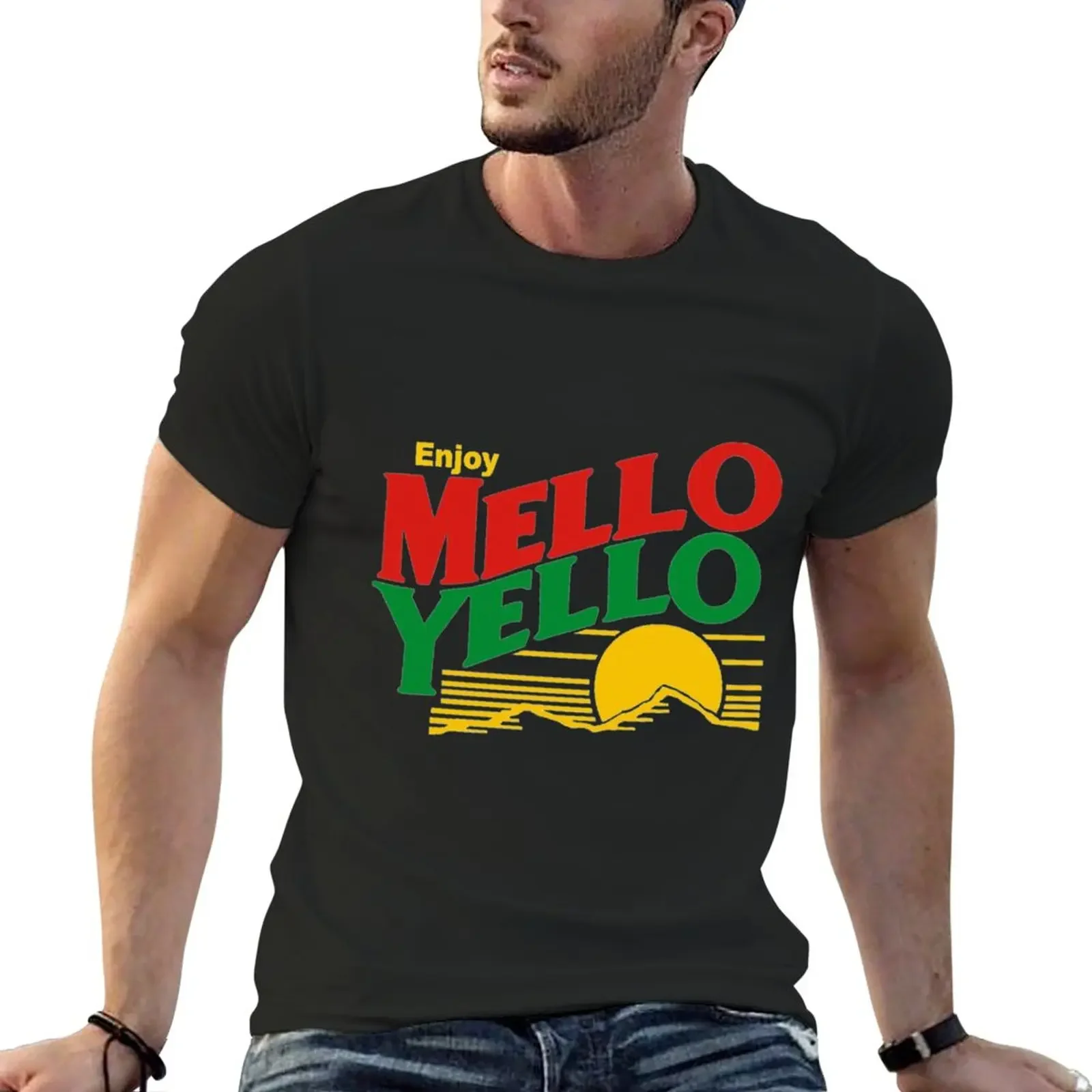 New Drink T-ShirtDink Mello Yellow Juice T-Shirt graphic t shirt sweat shirts customized for men cotton