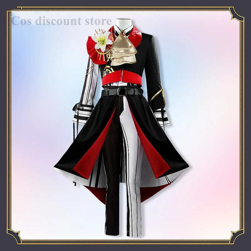 Модный виртуальный YouTuber/VTuber Seraph Dazzlegarden Косплей Костюм Аниме Мужчины Женщины Cos