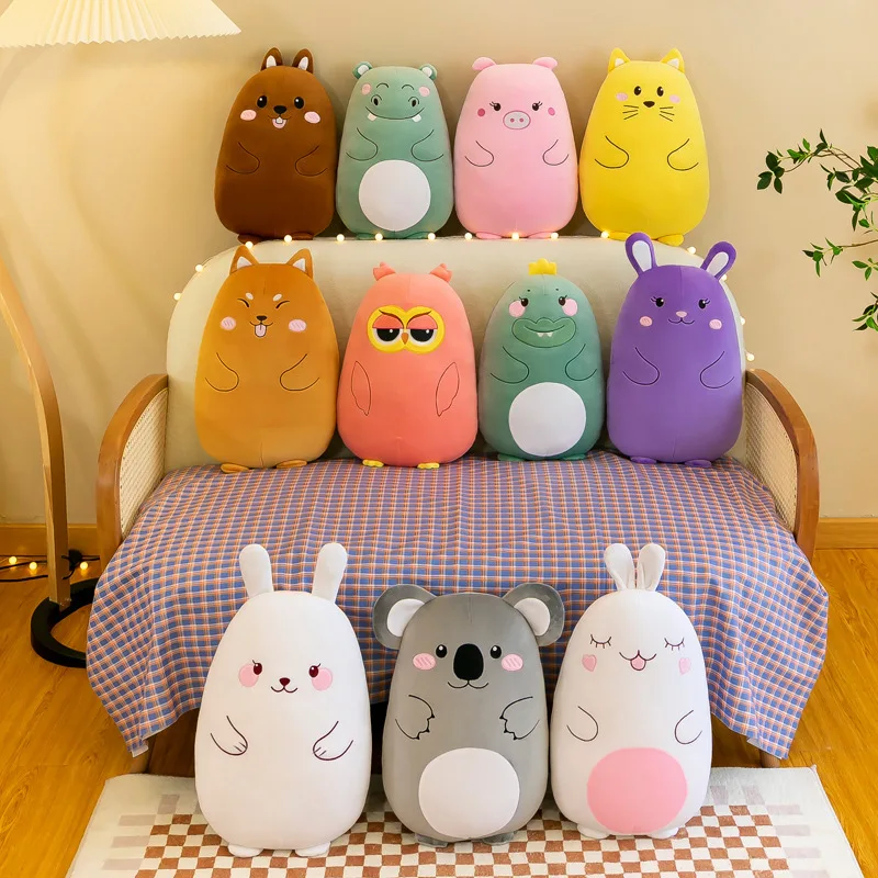 

20cm12 Style Kawaii Animal Plush Doll Pillow Cute Soft Cartoon Stuffed Animal Plush Toy Room Decor Wedding Event Gift Throw Doll
