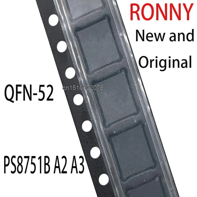 

Новые и оригинальные модели PS8751B QFN-52 PS8751B A2 A3, 2 шт.