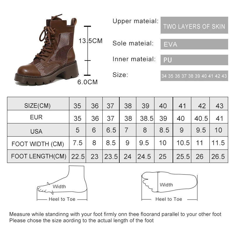 AIYUQI Cool Boots Female Genuine Leather 2023 New Vintage Hollow Out Female Ankle Boots Mesh Gauze Summer Boots Short Female