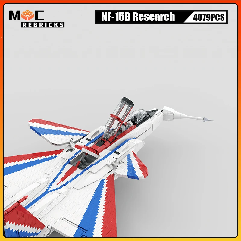 WW2 Военное оружие серии ВВС США NF-15B Исследовательский самолет MOC Строительные
