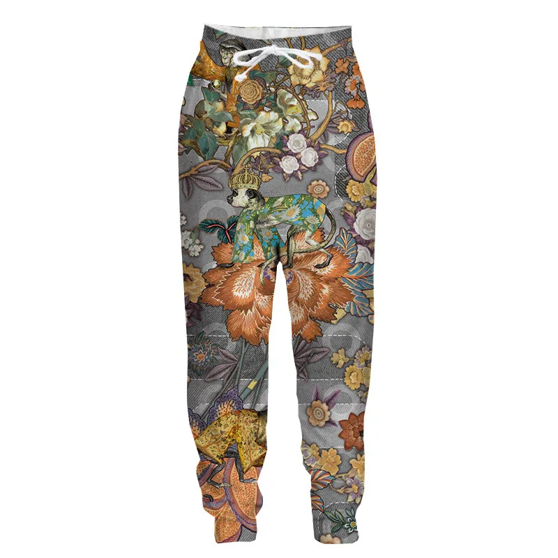 

Jumeast Vintage Plants Mushroom Fungus Camo Men Trousers 3D Print Streetwear Funny Sweatpants Jogger Trousers Colorful Pants