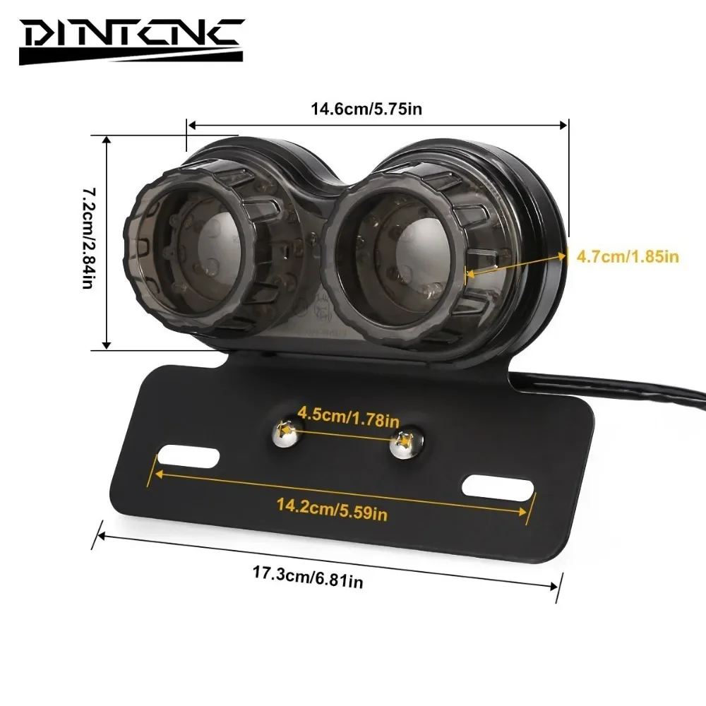 Универсальный для BMW задний фонарь мотоцикла с подставкой номерного знака лампа