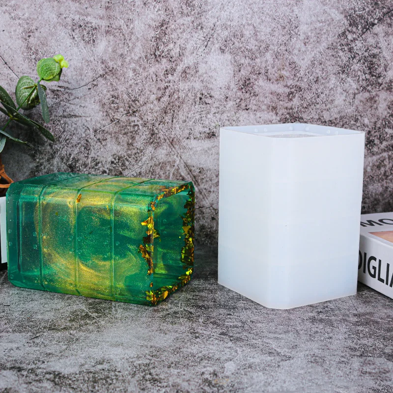 

Silicone Mold Dried Flower Resin Decorative DIY Craft Designer Storage Pen Holder Mould Epoxy Resin Concrete Molds Candle Molds