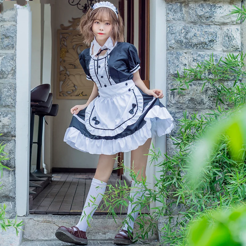 Cosplay Sweet Gothic Lolita Dress Crossdressing Halloween Costumes For Men Women Plus Size Sissy Maid Uniform Anime