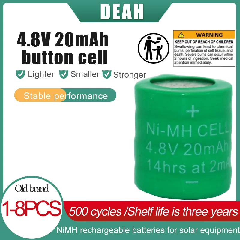 Никель-металлогидридные аккумуляторные батареи для Светодиодный фонарь 20 мАч 4 8