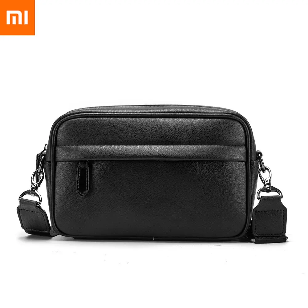 

Повседневная однотонная мужская сумка через плечо Xiaomi, мессенджер из искусственной кожи, сумки на ремне
