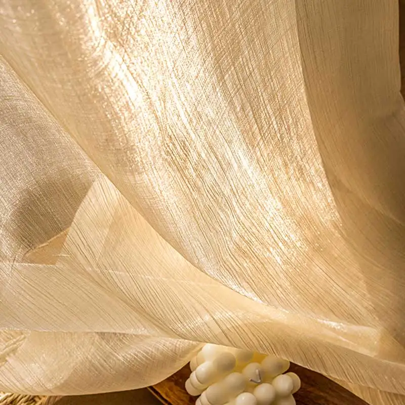 

Высокое качество, тюлевая оконная занавеска во французском стиле для спальни, яркая волна, прозрачная вуаль, шторы для спальни, жалюзи, домашний декор