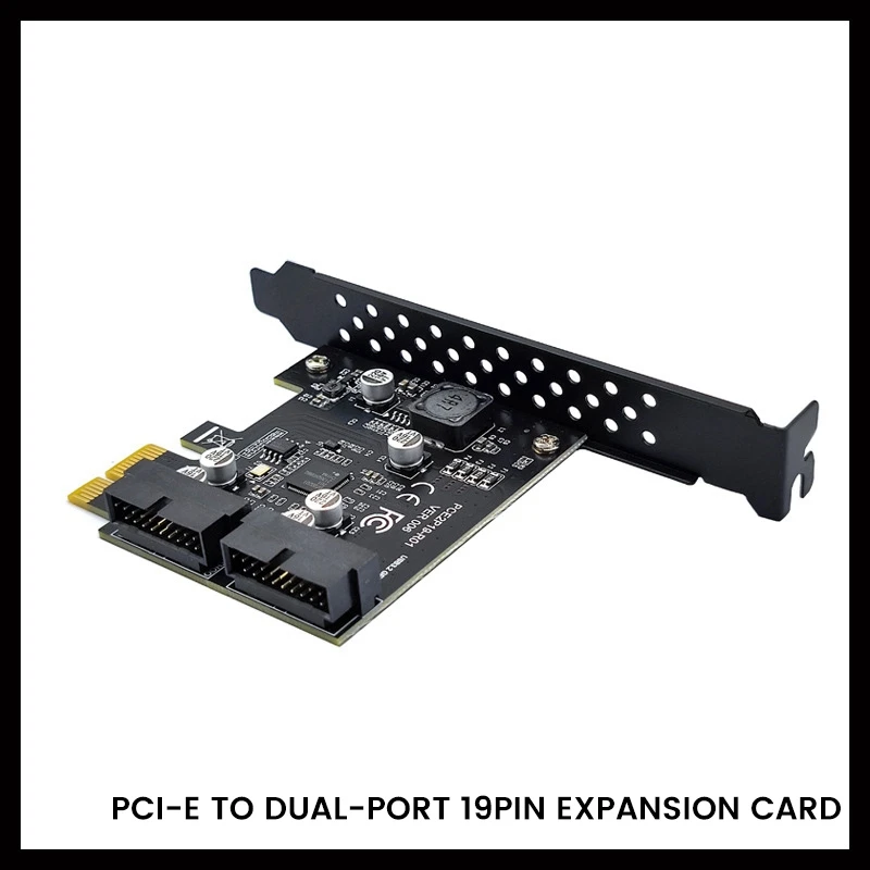 

USB3.2 Pci-E Expansion Card Adapter 2-Port 19Pin Adapter Card Renesas D720201 5Gbps USB3 To Pci Express Adapter Card