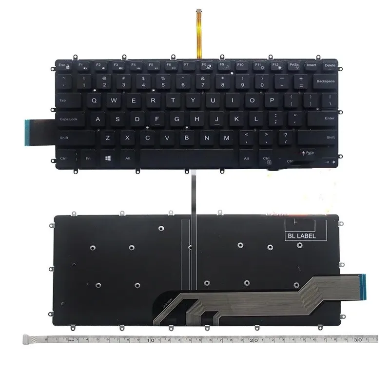 Новая клавиатура для ноутбуков DELL Inspiron 14 7460 7466 7467 7560 с подсветкой, раскладка US, артикул 0H4XRJ (art.: 3920da2f1121d) - 3920da2f1121d