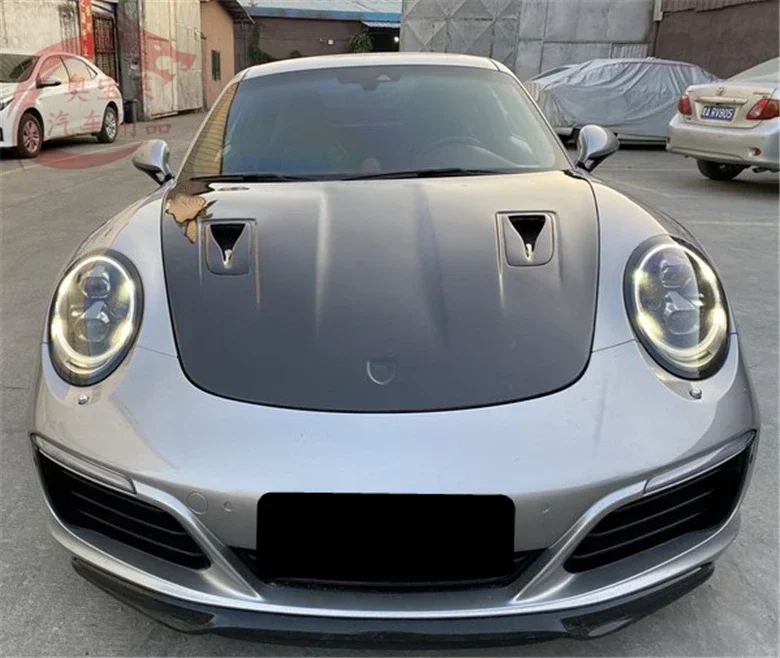 Для Porsche 911 991 991.1 991.2 2012-2018 передний бампер из настоящего углеродного волокна капот