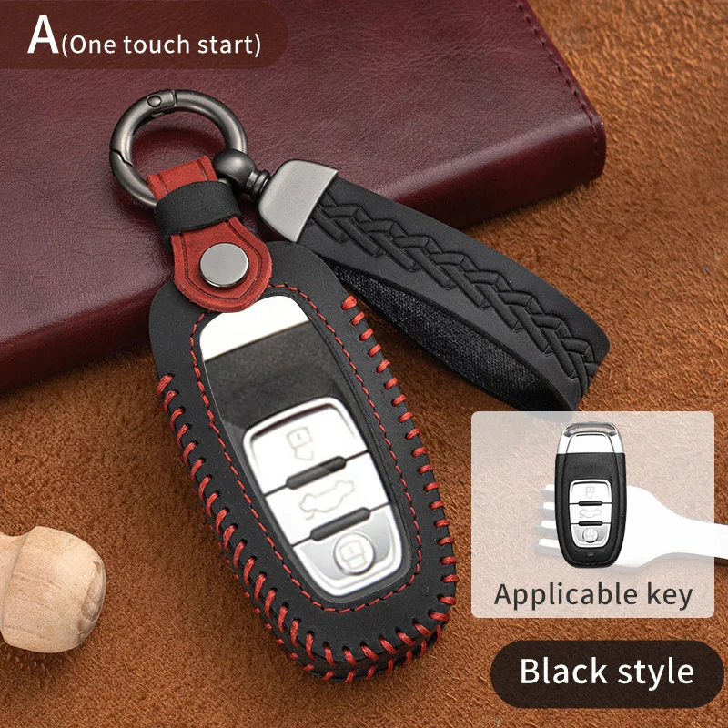 

Car Key Case Cover Key Bag For Audi a1 a3 8v a4 b8 b9 a6 a5 c7 q3 q5 q7 tt Auto Accessories Holder Shell Keychain Protect Set