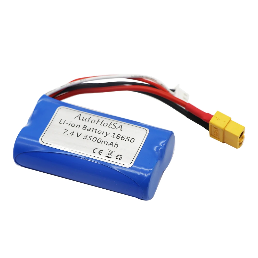 7 4 В 3500 мАч 18650 Lipo аккумулятор XT60 PLUG для Henglong 3818 3819 3838 3839 3889 3898 3899 3908 3918 3938 3939