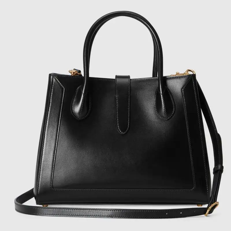 

High-end custom designer fashion beige black 2022 fashion women's bag handbag leather women's handbag