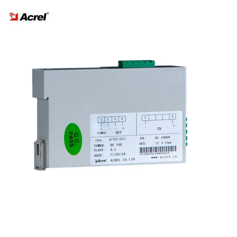 

ACTDS-DV hall effect DC Voltage Sensor Transducer transmitter Input 100-1500V output 4-20mA/5V