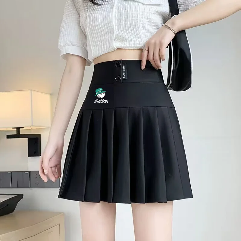 2023 Summer Women's Fashion Golf Apparel High Quality High Waist Printed Malbon Short Skirt Casual Sports Baseball Golf Skirt
