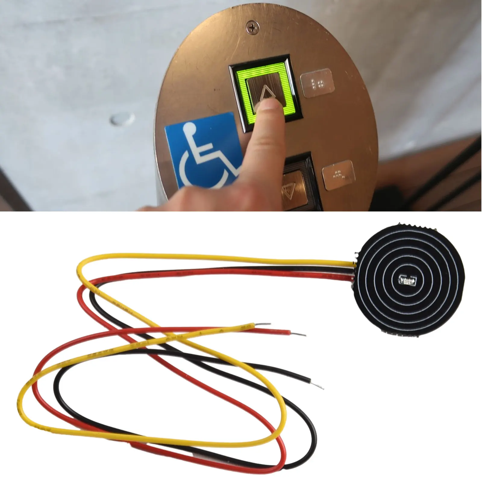 Сенсорный переключатель бистабильный Ouch 3A 8 мм черный стабильная