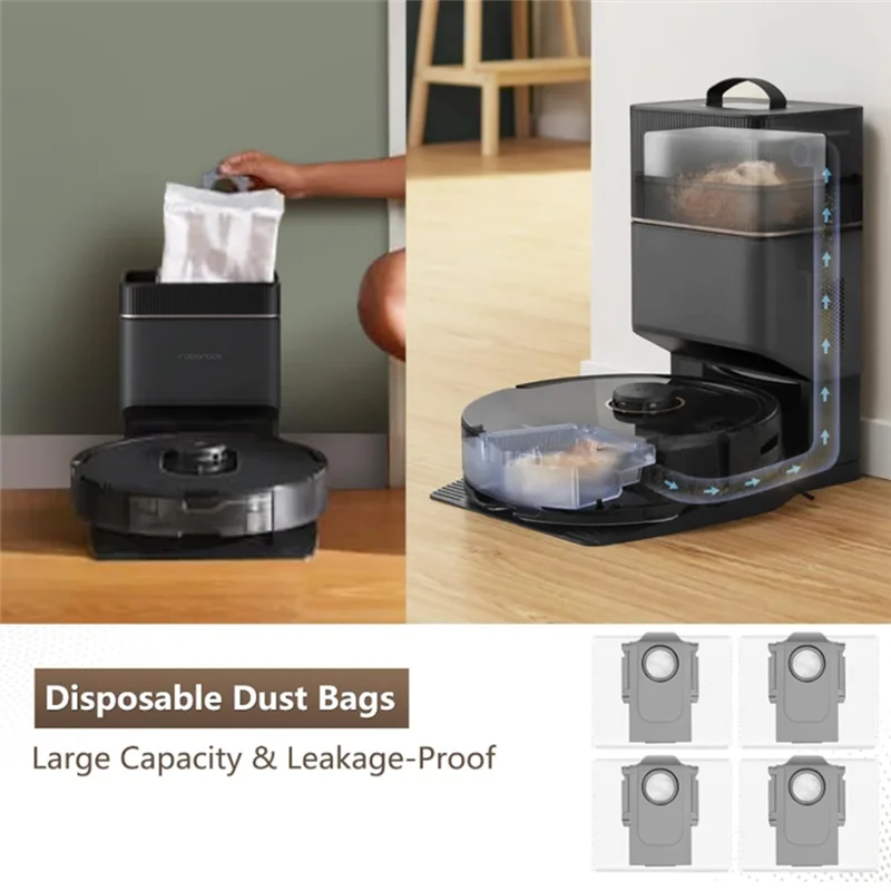 Фото 【A26P】Аксессуары для робота-пылесоса Roborock Q8 Max+/Q5 Max+/Q5 Pro+/Q5 Duoroller+: роликовая и боковая щетки, фильтр, салфетка для влажной уборки, мешок для сбора пыли №2