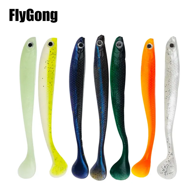 

10pcs Soft Lure 1.2g 2.8g 5.4g Paddle Tail Lure Worm Baits Single Tail Lure Sea Fish Lures Fishing Baits Pike Trout Bass Carp
