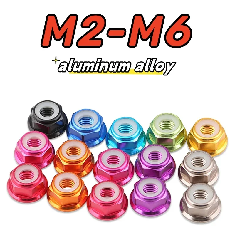 

Анодированные алюминиевые гайки фланцы M2 M3 M4 M5 M6 10 шт