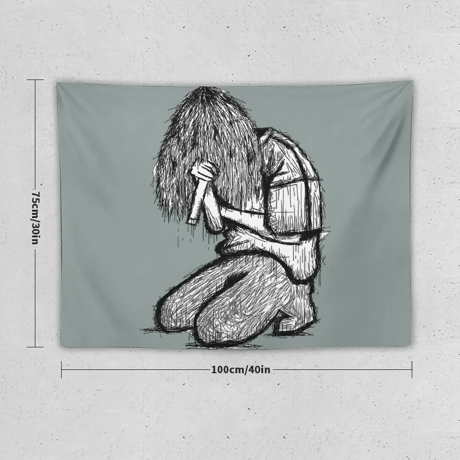 Teamsesh Bones рисунок гобелен ковер стены комнаты эстетический декор