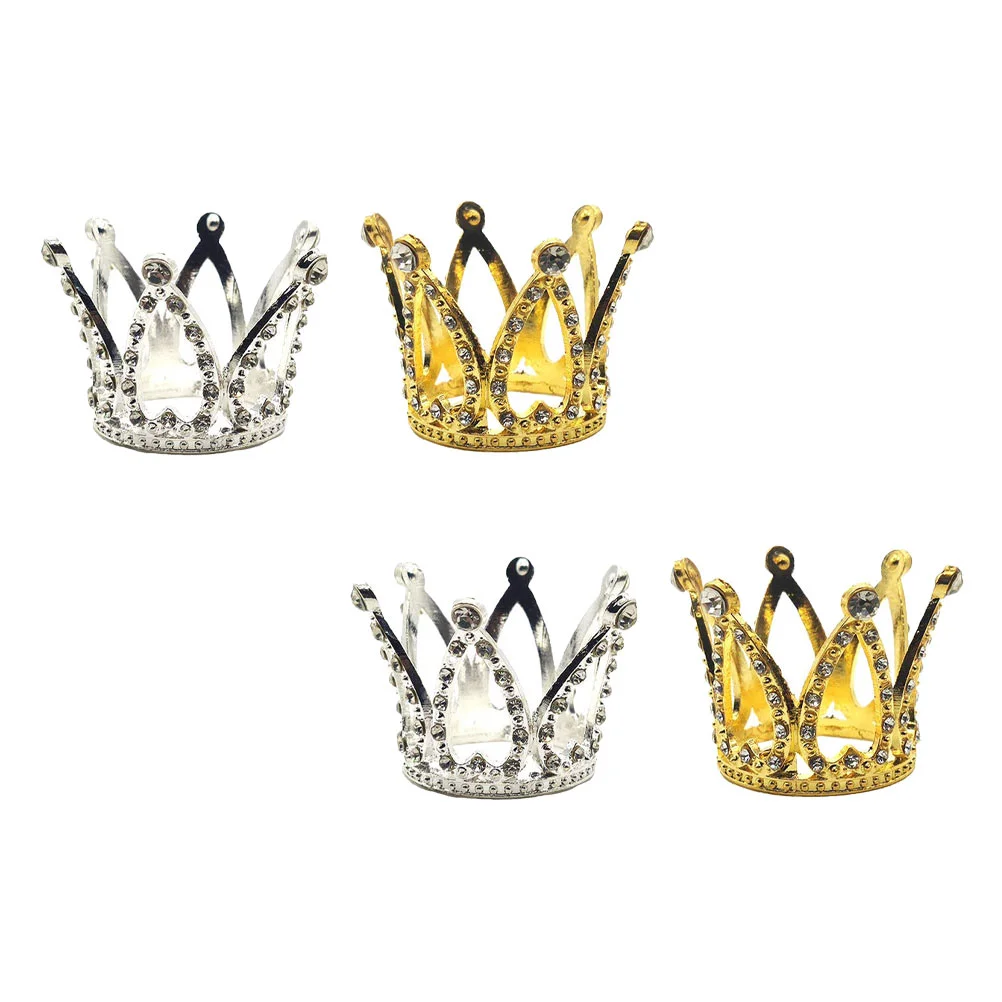 

4Pcs Children Crown Adornments Decorative Crowns Hair Hoops
