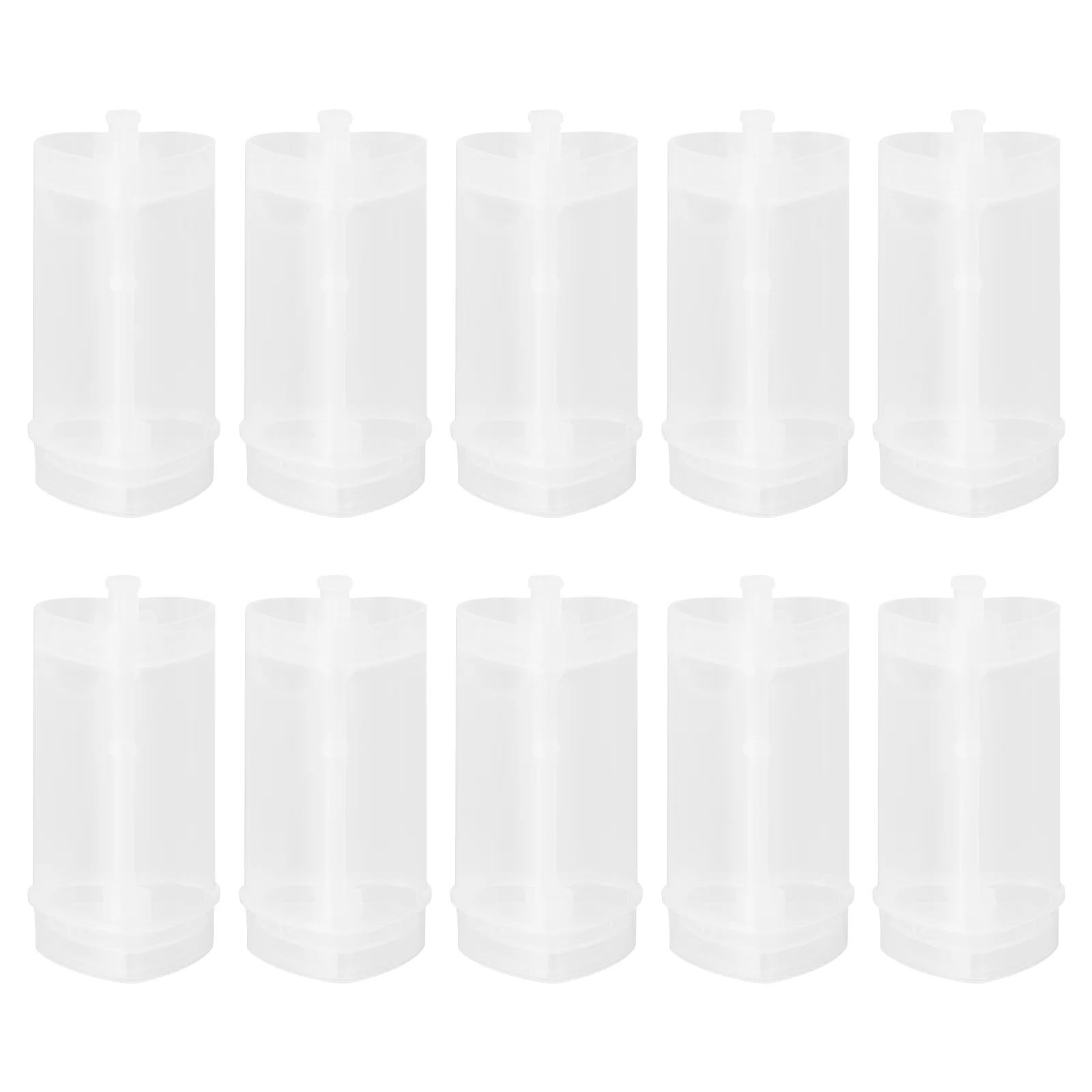 

10pcs Push Cake Tube Simple Heart-Shaped Cake Holder Cup Storage Cup for Home Store