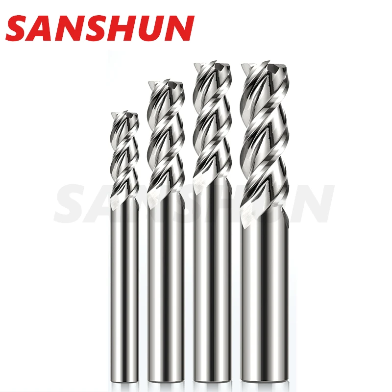 

HRC60 алюминиевый Фрезерный резак, 3-лопастной вольфрамовый стальной сплав, высокоглянцевый Зеркальный Алюминиевый резак, 3-лопастная обработка с ЧПУ, резак с ЧПУ