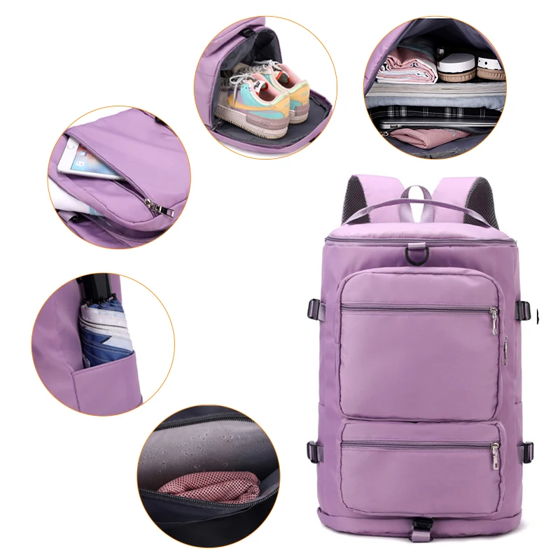 

Multifunction Crossbody Bag Couple Large Capacity Women Shoulder Travel Backpack Lady Weekend Sports Yoga Luggage Zipper Bags