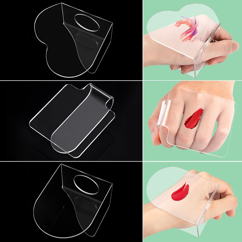 

Acrylic Clear Makeup Cream Foundation Eyeshadow Palette Paint Nail Art Manicure Polish Gel DIY Mixing Water Color Tool