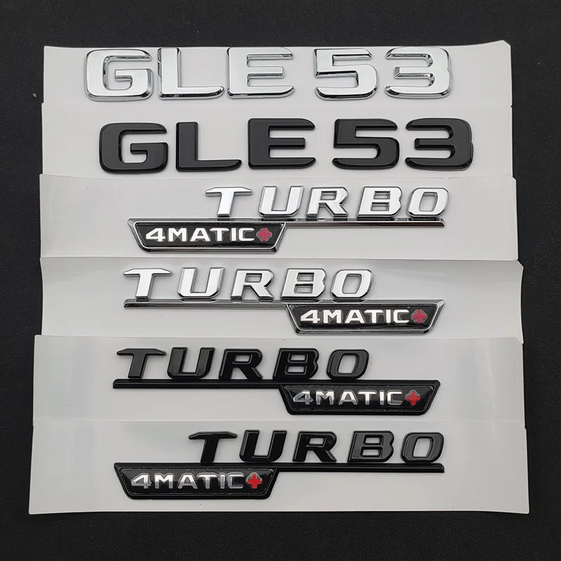 

3d-наклейка на багажник автомобиля с буквами ABS значок на крыло GLE53 Turbo 4matic эмблема логотип для Mercedes GLE 53 AMG W167 W166 аксессуары