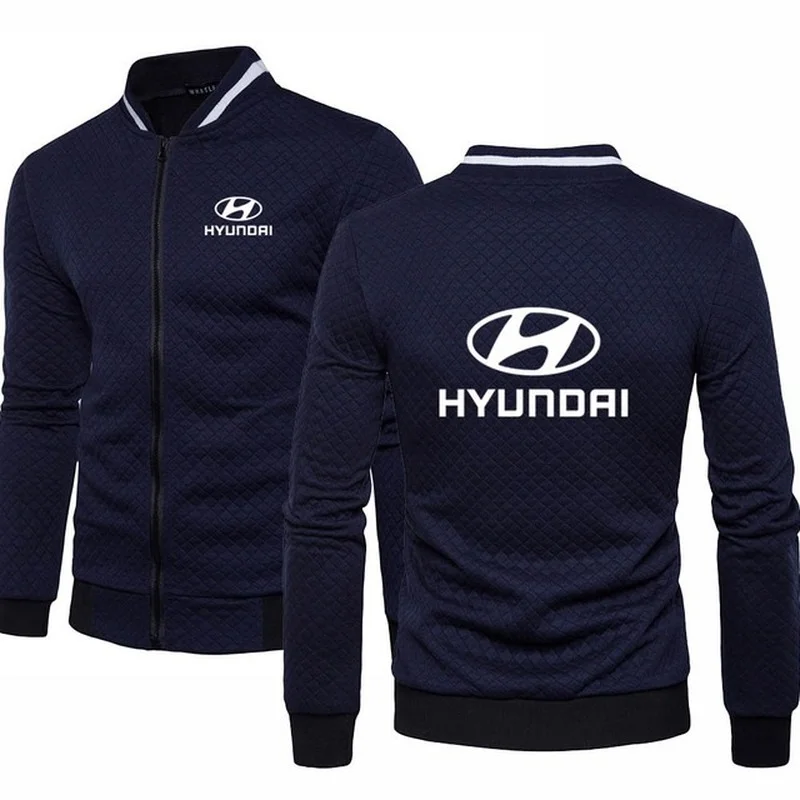 

Spring Autumn Mens Sweatshirts Hyundai Car Logo Jacket Long Sleeve Sportswear Casual Zipper Hoody Male Tops Clothing 5 Colors
