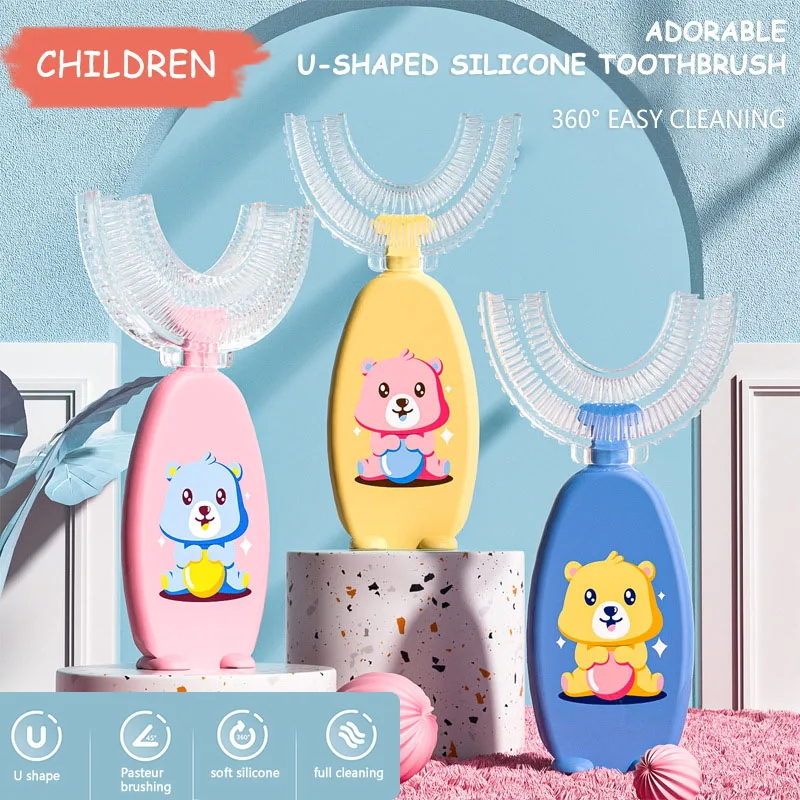 

Зубная щетка U-образная Мягкая силиконовая, 360 °