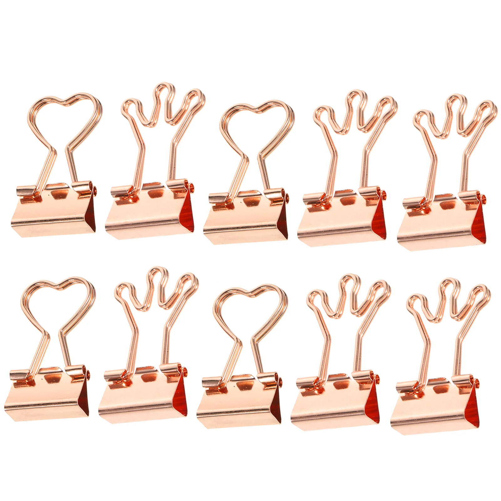

10pcs Office Long Tail Clips Decorative Clips Multi-function Binder Clips Office Supplies