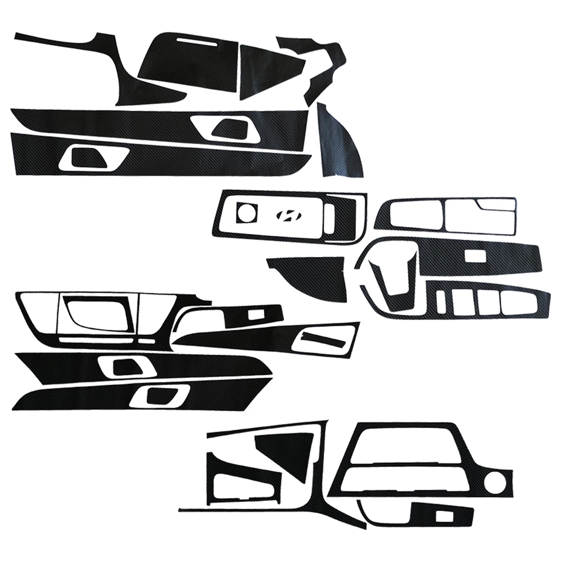 

Новинка, 1 комплект, наклейка на панель управления окошком и центральной консолью приборной панели, подходит для Hyundai Sonata 9 2017 2016 2015